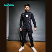 Rave LED Costumes pour hommes Luminous Dance Tron Robot Suit pour Halloween Noël Nouvel An