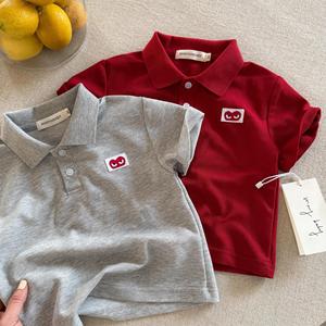 Polo à manches courtes Zhi Ma pour garçons et filles, nouvelle collection été 2025, en piqué de coton fin, couleur unie, anti-humidité - Product Image 4