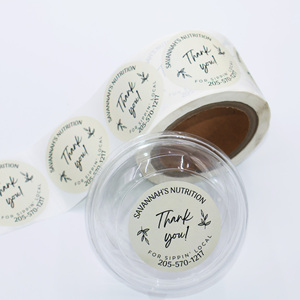 Tùy chỉnh chất kết dính mạnh mẽ không thấm nước Vinyl gia vị mứt nước sốt mật ong <span class=keywords><strong>Jar</strong></span> có thể thực phẩm nhãn CuộN container bao bì Nhãn dán nhãn - Product Image 1