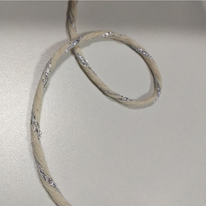 Decorazioni per la <span class=keywords><strong>casa</strong></span> 3MM 125 m rotolo misto colore <span class=keywords><strong>naturale</strong></span> e argento cotone corda di macramè - Product Image 6