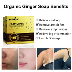 <span class=keywords><strong>Savon</strong></span> de Bain au Gingembre Naturel Fait <span class=keywords><strong>Main</strong></span> en Gros, Détoxification Lymphatique du Corps, <span class=keywords><strong>Savon</strong></span> Amincissant au Gingembre Biologique - Product Image 2