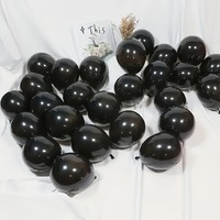 Ballons en latex noir solide de 5 pouces, lot de 25, vente en gros pour décorations d'Halloween, d'anniversaire et de fêtes, pour les détaillants