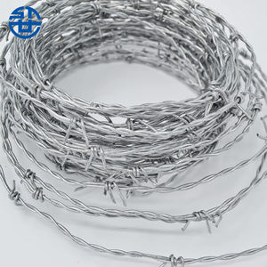 <span class=keywords><strong>China</strong></span> Vervaardigd Prikkeldraad Hek Hoge Kwaliteit Thermisch Gegalvaniseerd Prikkeldraad - Product Image 6