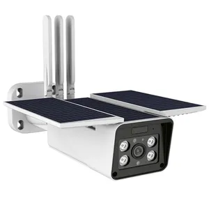 Cámara IP Cctv inalámbrica de seguridad para exteriores, dispositivo de videovigilancia inteligente con Panel Solar de 1080P, 3G, 4G, P2P