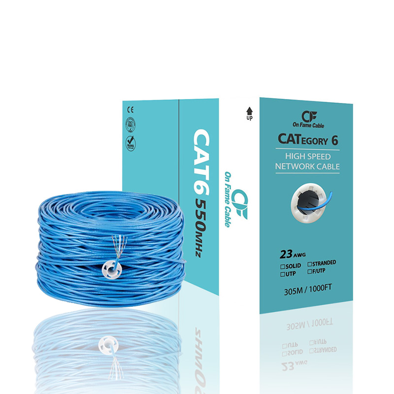 Changbao 305 м 4 пары 23AWG UTP твердая голая медь Интернет Lan Сетевые кабели связи Ethernet Cat6 кабель