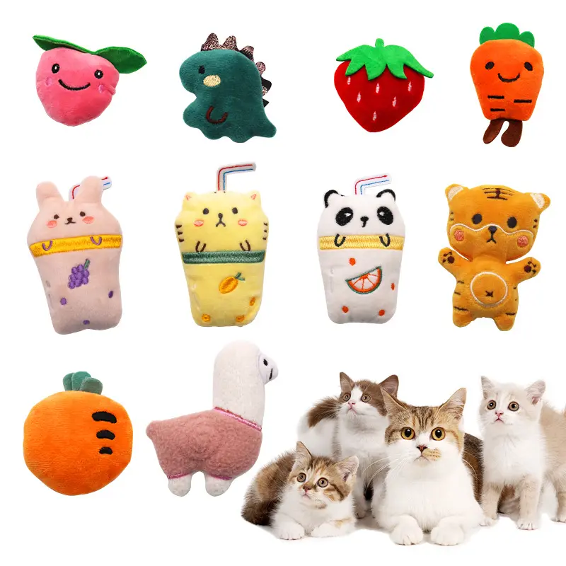 Giocattoli dei cartoni animati per animali domestici che puliscono i denti giocattoli da masticare per cani giocattoli di peluche gatto