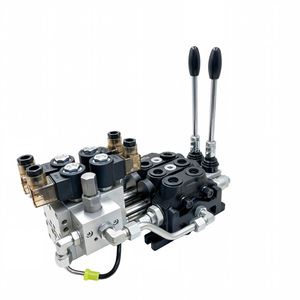 Vanne de commande directionnelle sectionnelle électro-hydraulique à double effet DCV60 60L/min 2 bobines, Fabricant direct et OEM/ODM - Product Image 2