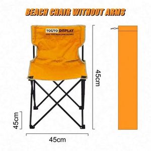 Silla de Playa Plegable de Tamaño Pequeño con Respaldo, Silla Plegable para Camping, Pesca y Cafetería - Product Image 4