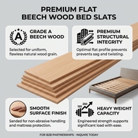 Lattes de lit en bois écologiques et durables, fourniture directe d'usine, taille personnalisée, peuplier et bouleau pour cadre de lit plateforme, support de matelas YX