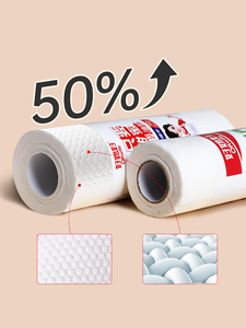 Koocca hộ gia đình làm sạch các mặt hàng xé lên không dệt wook bột giấy làm sạch vải cuộn cho nhà bếp món ăn COOKTOP nồi làm sạch giẻ rách - Product Image 5