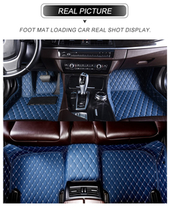 Alfombrillas de Coche de Cuero de Lujo Personalizadas de Doble Capa, Prensadas en Caliente, 9D 5D 7D, Impermeables, de 10 mm de Grosor, Juego Completo para Korando <span class=keywords><strong>Santa</strong></span> <span class=keywords><strong>Fe</strong></span> X5 A4 Q5 - Product Image 3