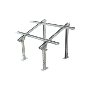 Panel montajı için Metal montaj zemin güneş paneli braketi ile beton taban tavan rayı güneş enerjisi destek