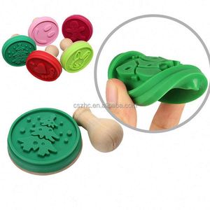 3D Christmas Silicone Cookie Stamp with Wooden Handle Baking & Pastry Tool - Product Image 4