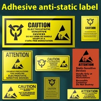 Étiquette d'avertissement statique ESD ATTENTION Autocollant antistatique Autocollant d'étanchéité pour disque dur en PVC pour l'utilisation des fruits
