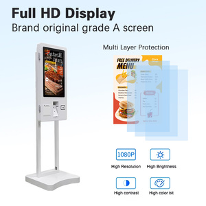32Inch Zwart <span class=keywords><strong>Android</strong></span> Retail Restaurant Ziekenhuis Zelfbediening Pos Bankkaart Touchscreen Betaal Terminal Printer Kiosken Machine - Product Image 4