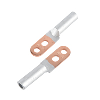 DTL-400S DTLS Cosses bimétalliques à double trou en cuivre-aluminium, soudées par friction, pour câble, borne de transition à sertir 1000V