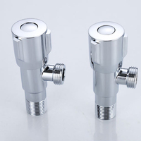 Válvula Angular de Acero Inoxidable Económica al por Mayor G1/2, Válvula de Cierre Universal para Baño, Inodoro y Fregadero de Cocina