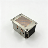 Refroidisseur de processeur de serveur 280W avec 4 caloducs en cuivre, dissipateur thermique AMD SP3 2U P21, base en cuivre, ailettes en aluminium 0,4 mm, fabrication OEM ODM sur mesure, MOQ 1 pièce