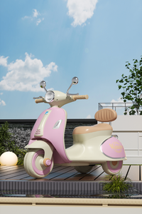 Motocicleta Eléctrica para Niños Recargable de 6 Voltios, Montable y Triciclo con Luces y Música - Product Image 2