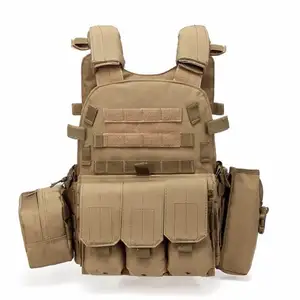 전술 조끼 Molle 600D 나일론 6094 사냥 플레이트 캐리어 페인트 볼 CS 조끼