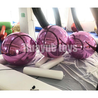 Événement de fête décoratif commercial sphère de miroir en PVC boule de miroir gonflable décoration d'événement géant ballon de miroir de sphère flottante