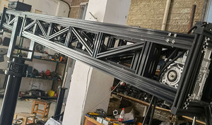 17ft <span class=keywords><strong>Scorpio</strong></span> Telescopic máy ảnh JIB Crane có thể đi bộ trên Dolly theo dõi đường sắt - Product Image 3