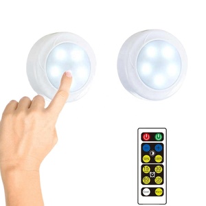 Đèn LED Màu Puck Đèn Ngủ Gần Tủ Quần Áo Nhà Bếp Đèn LED Cảm Biến Cảm Ứng Có Thể Điều Chỉnh Độ Sáng Dưới Tủ Màu Trắng Ấm + Đôi Màu Trắng - Product Image 5