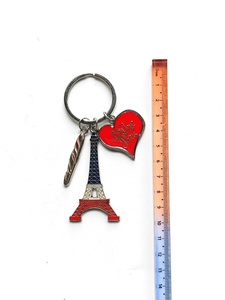 Porte-clés en métal Tour Eiffel Arc de Triomphe Paris France Souvenir touristique - Product Image 6
