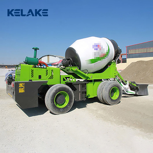 Camion bétonnière autochargeant KELAKE vert avec rayon de braquage court et moteur fiable - Product Image 4