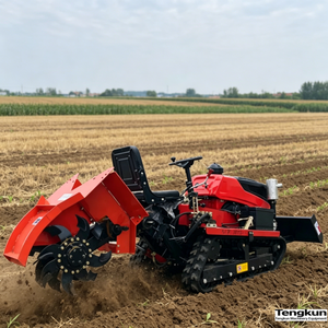 Trancheuse sur chenilles assise de 35 CV à moteur diesel avec boîte de vitesses pour une productivité élevée dans <span class=keywords><strong>le</strong></span> creusement de fossés en verger, <span class=keywords><strong>le</strong></span> labourage rotatif et <span class=keywords><strong>le</strong></span> remblaiement - Product Image 1