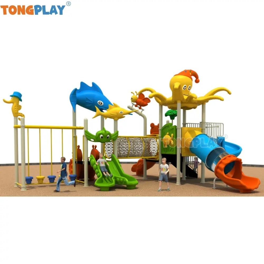 Toboggan extérieur et escalade 89 structures de parc de tuyaux à colonnes jeu extérieur équipement de jeux pour enfants et équipement de gymnastique