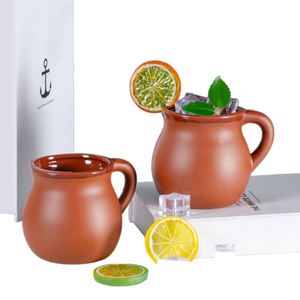 Mug à bière jetable en céramique moderne, créatif, avec poignée, pour café, boissons froides et cocktails - Product Image 1