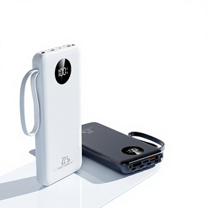 Power Bank HXB 20000mAh <span class=keywords><strong>con</strong></span> Ricarica Rapida PD 22.5W, <span class=keywords><strong>Cavi</strong></span> Integrati, Display LED, <span class=keywords><strong>Batteria</strong></span> Esterna Portatile per Vendita all'Ingrosso - Product Image 1