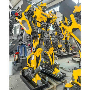Sculpture Optimus Prime en métal, sculpture de robot en fer, sculpture Transformers, sculpture de robot <span class=keywords><strong>Megatron</strong></span> - Product Image 4