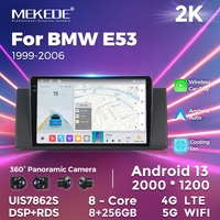 Mekede M6 M7 lecteur dvd de voiture Android QLED écran pour BMW Série 5 X5 E39 E53 autoradio gps navi wifi 4g LTE