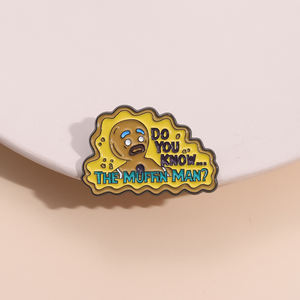 Connaissez-vous les épingles <span class=keywords><strong>en</strong></span> émail Muffin Man broches de personnage de <span class=keywords><strong>jeu</strong></span> personnalisé insignes de revers bijoux drôles cadeau pour les amis - Product Image 4