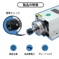 Kit moteur de broche refroidi par air HTNC 1,5 kW 2,2 kW 110 V pour machines de gravure haute puissance, expédié du Japon, livraison gratuite