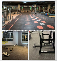 Tapis en caoutchouc anti-dérapant pour la musculation Rouleaux de sol en caoutchouc pour salle de sport Équipements de sport