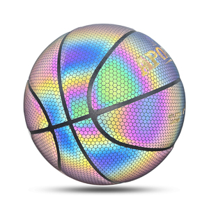 Nuovo Arrivo 2026: Pallone da <span class=keywords><strong>Basket</strong></span> Riflettente Luminoso al Buio, Olografico, in Pelle PU, Misura 7 - Product Image 2