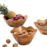 Bol à salade artisanal en bois naturel, écologique, non toxique, design classique, pour la maison, les restaurants, les hôtels, les mariages, les fêtes, couleur personnalisée