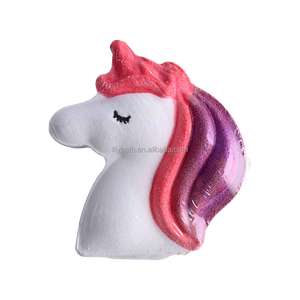 Bombe de bain licorne rêveuse - Parfum apaisant à la lavande et à la <span class=keywords><strong>vanille</strong></span>, bombes de douche aromathérapeutiques mignonnes faites à la main - Product Image 1