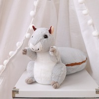 Vente chaude grosse queue écureuil peluche poupée-nuage-doux câlin jouet pour enfants cadeaux 2025