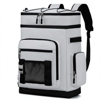 Nouveau sac à dos isotherme en polyester pour l'extérieur avec compartiment pour glace et boîte à lunch, grande capacité, pour camping, pique-nique, plage et pêche