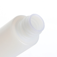 Flacons en acrylique à double paroi de couleur noire haut de gamme de 30 ml, 50 ml et 100 ml pour l'emballage de produits de soin de la peau et de sérums