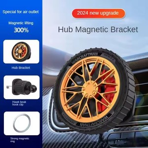 Supporto magnetico dell'automobile del telefono di rotazione di 360 gradi, supporto del telefono, porta-aria dello sfiato del telefono per le automobili con la Clip del gancio - Product Image 6