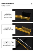Brosse et peigne à cheveux pour le bord des cheveux, poils doux, contrôle des contours des cheveux, fixateur de contours pour les cheveux de bébé, accessoires de coiffure pour femmes