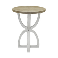 Table d'appoint élégante, créative, moderne, minimaliste, facile à assembler, en bois, métal doré forgé et verre, pour chambre à coucher, salon