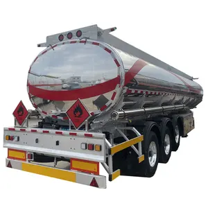 Used New Diesel Gasoline Fuel Oil Truck Semi Trailer Aluminum Fuel Tanker Tank Trailer For Sale