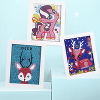 Kit de production de peintures diamantées complètes pour enfants, peintures diamantées DIY, décoration de salon, peintures diamantées artistiques