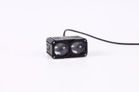 Projecteur LED double lentille Yongyou, bicolore, 36W, 6500 lumens, 12-50V, mini, super lumineux, pour moto, antibrouillard, conduite